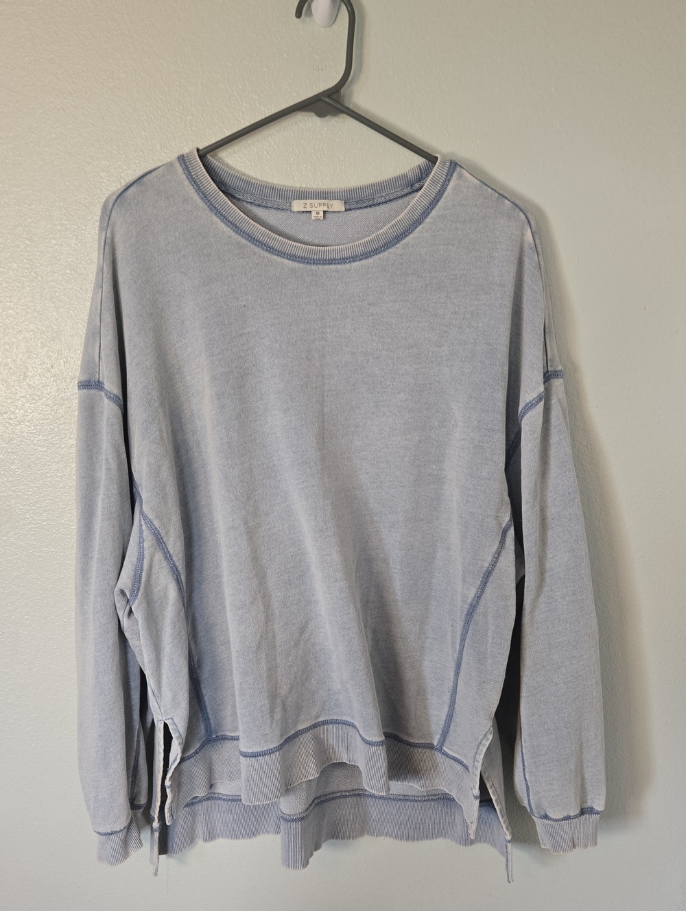 Z Supply | Blue Washed Sweatshirt Size Medium